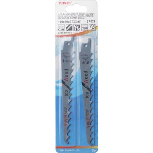 2Pcs 6"Blades Reciprocating Saw Sharp S617K Extra Sabre Pruning For Wood Safety