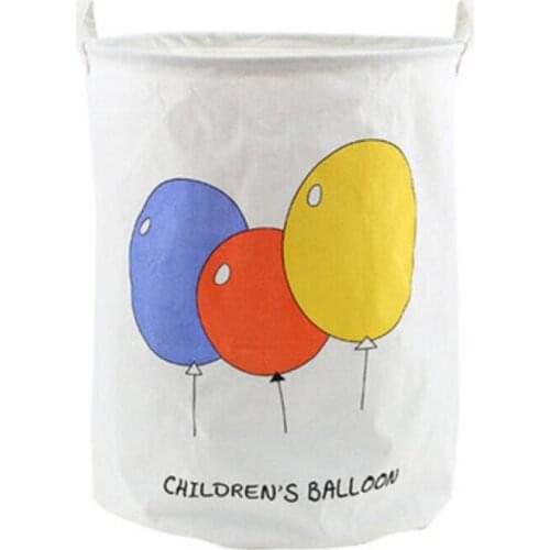 New Cartoon balloon Waterproof Laundry Hamper Clothes Storage Baskets Home decoration storage barrel kids toy organizer basket