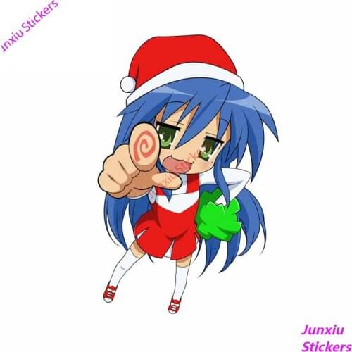 Lucky Star Graffiti Car Stickers Motorcycle Decal Waterproof Anime Car Door Protector Vinyl Material Decor Accessories KK13*13cm