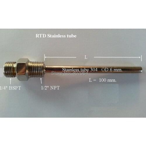 L=100mmStainless 304 tube RTD thermowell