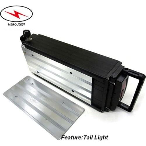 Lasting Long Cycle 48V Lithium Ion Battery Packs Rear Rack Ebike Battery 48V S amsung 27Ah for 1500W Motor with 2A / 5A Charger