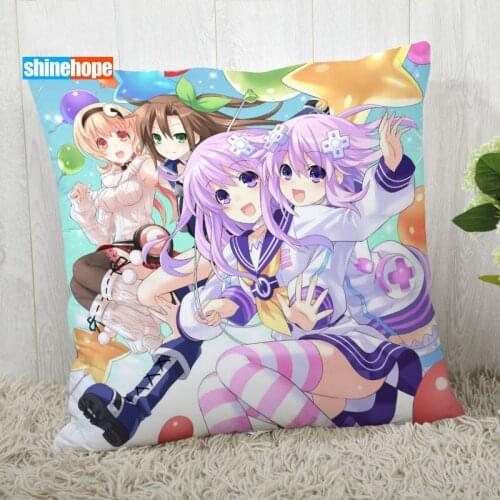 Hyperdimension Neptunia Pillow Cover Customize Pillowcase Modern Home Decorative Pillow Case For Living Room 45X45cm,40X40cm