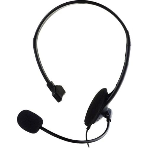 One-ear Telephone Operator Headphones Head-mounted with Noise Canceling Microphone Clear Call Headphones Single-Sided Headset