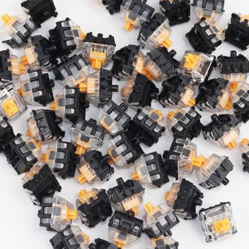 Wholesales Gateron Optical Switches Orange Yellow Switches Interchange For Gateron Optical Switches Keyboard SK61 SK64