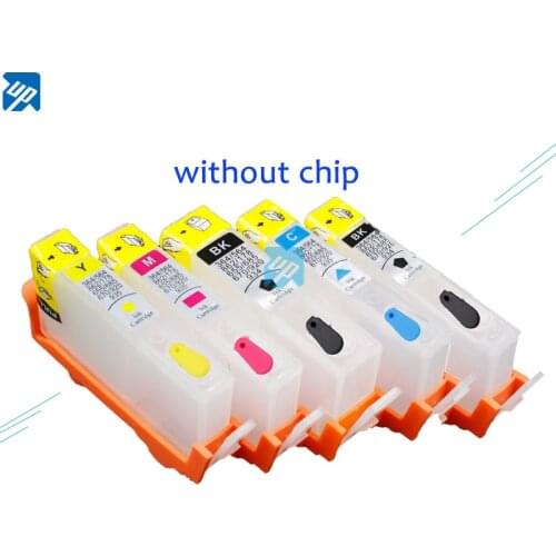 UP brand 5PCS for 564 364 178 862 refillable Ink cartridge for hp D5468/B8558/C6480/C5380/D5460 /C309a C5380 C6380 D5460 B8550