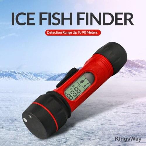 Portable 0.8-90M Fish Finder Depth Echo Sonar Alarm Sensor Transducer Fishfinder For Outdoor Fishing