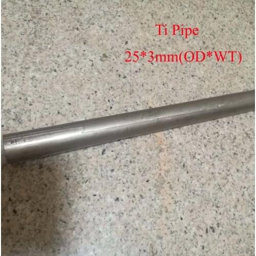 25*3mm(OD*WT) Ta2 Industry Titanium Pipe DIY GR2 Ti Tube, length about 490 mm