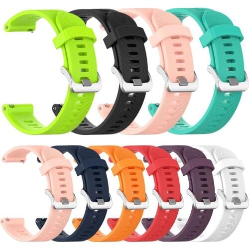 20mm Silicone Smart Watch Band Strap Replacement for Garmin Forerunner 245M/245 relogio mas-culino zegarek damski 2019 New Hot