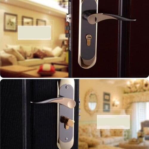 Entrance Lever door handle [with Three keys] for office or front door #5