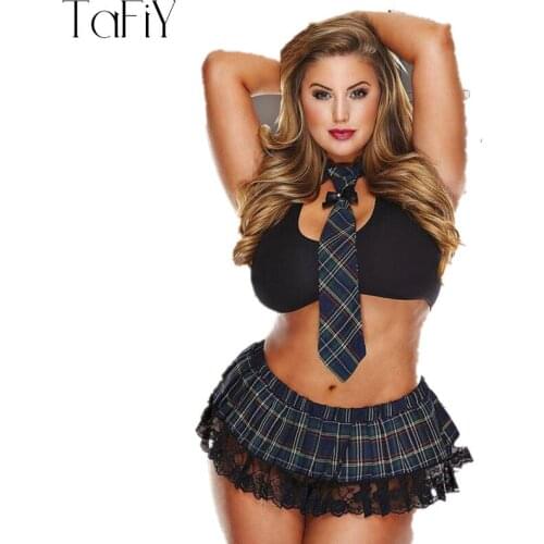 TaFiY Sexy Lingerie Hot Women SM Cosplay Student Uniform Temptation Large Size Lenceria Costumes Sexy Erotic Lingerie Set