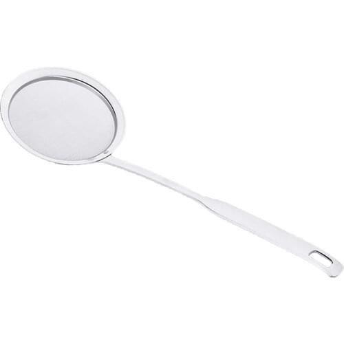 Thicken Mesh Oil Skimmer Stainless Steel Strainer Sieve Oil Spoon Colander