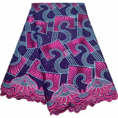 High Quality African Swiss Cotton Lace Fabric Nigerian Soft Swiss Voile Lace In Switzerland For Sewing 5 Yards/PCS