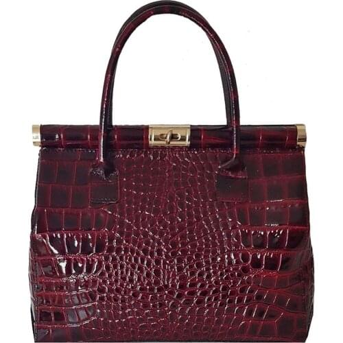 Women genuine leather handbags bc9001 made in Italy