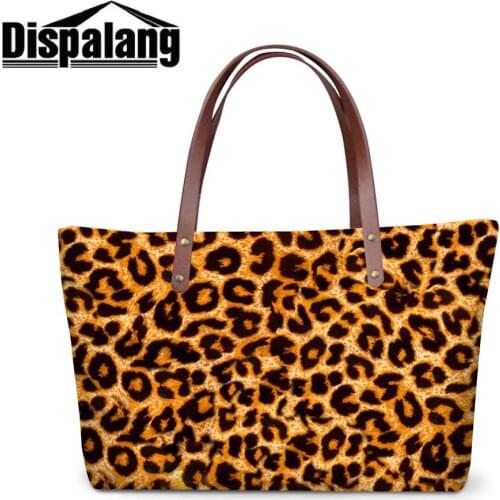 Women Big Totes Bag Leopard Snake Skin Printing Handbag For Traveling Female Custom Image Shoulder Top-handle Bags For Shopping