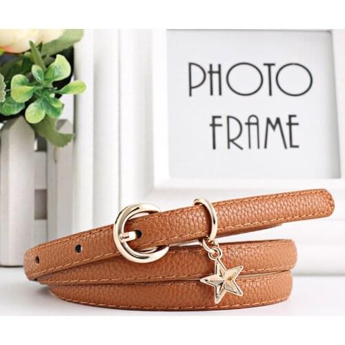 Womans Belt for Women Belt 2021 Fall Winter Trendy Girls Decorative Accessories Belt Leather Metal Buckle Straps Waistband E37