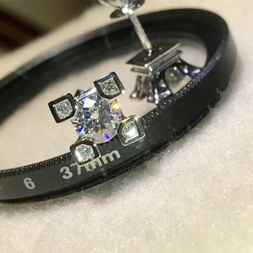 Real S925 Sterling Silver Garnet Earring for Women Aretes De Mujer Silver 925 Jewelry Bizuteria Natural Zircon Earrings Females