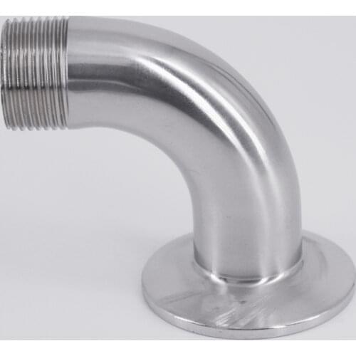 1/2" 3/4" 1" 1-1/4" 2" BSPT Male x 1.5" 2" 2.5" Tri Clamp 90 Degree Elbow SUS304 Sanitary Fitting Homebrew