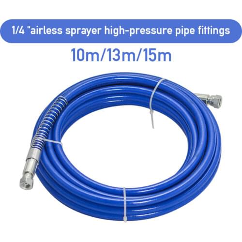 1Pc High Pressure Pipe 10m/13m/15m 5000psi Airless Paint Hose 50' x 1/4" Sprayer Airless Paint Hose For Spray Guns Sprayer Water