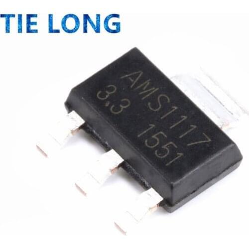 100pcs/lot AMS1117-3.3 AMS1117-3.3V AMS1117 LM1117 1117 SOT-223 In Stock
