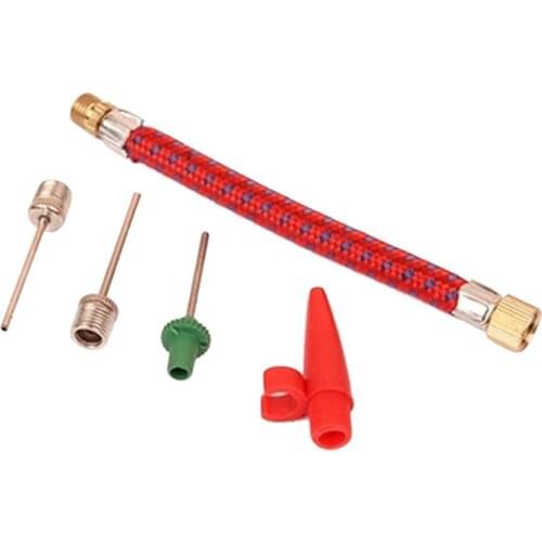 5Pcs Needles Pump Adaptor Kit Valve Connector for Bicycle Tyre Football Airbed