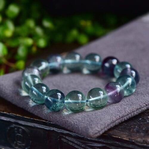 AAA Superior Quality Natural Colour Fluorite Bracelet Men And Women Fund Crystal Ornaments Bracelet For GIFT