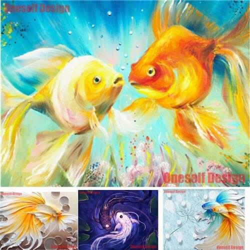 2020 new 5d diamond embroidery full set animal diy diamond mosaic sale fish diamond painting full decoration home wall sticker