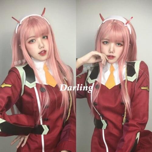 Anime DFXX 02 Cosplay Costume Fashion Red Uniform Dress Full Set Female Role Play Clothing S-XL