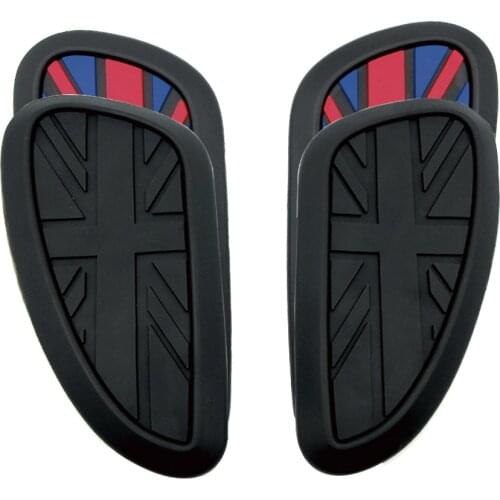 Motorcycle Retro Cafe Racer Side Decals Gas Knee Grip Protector Tank Traction Pad Anti Slip Sticker For Triumph T120 T100 Yamaha