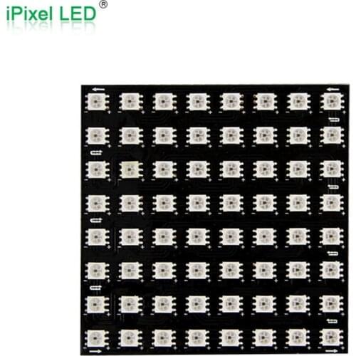 Addressable apa102 rgb LED Dot Matrix Display 80*80mm LED screen