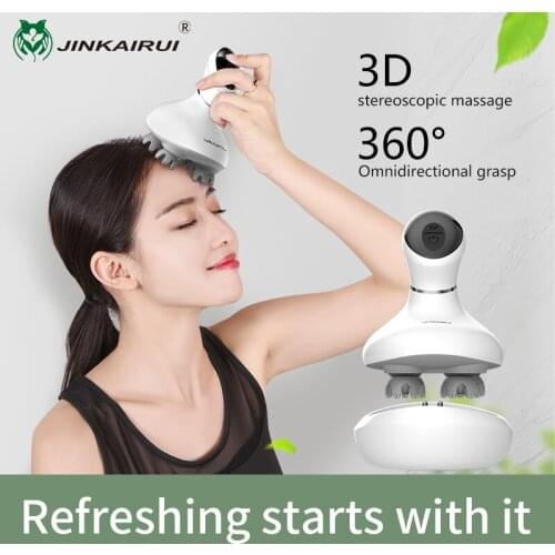 Electric Scalp Massager Head Spa Therapy Massage Portable Waterproof for Muscle Relax Blood Circulation Hair Growth