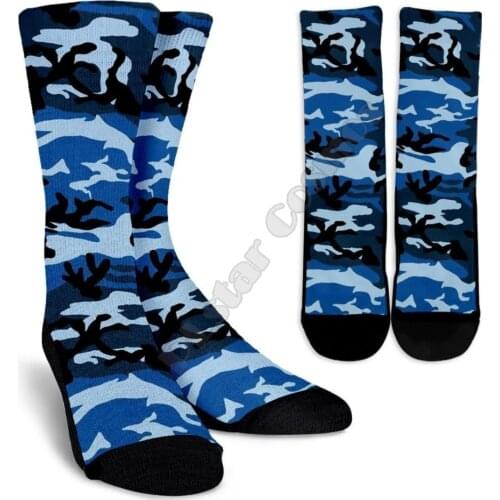 Camo Crew Socks 3d Printed Men For Women Funny socks fashion long Socks