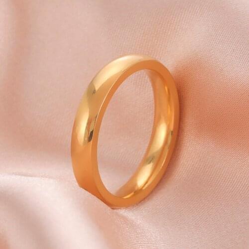 Teamer Stainless Steel Ring for Men Women Classic Anniversary Wedding Couple Rings Mens Jewelry Accessories Lover Width 6mm