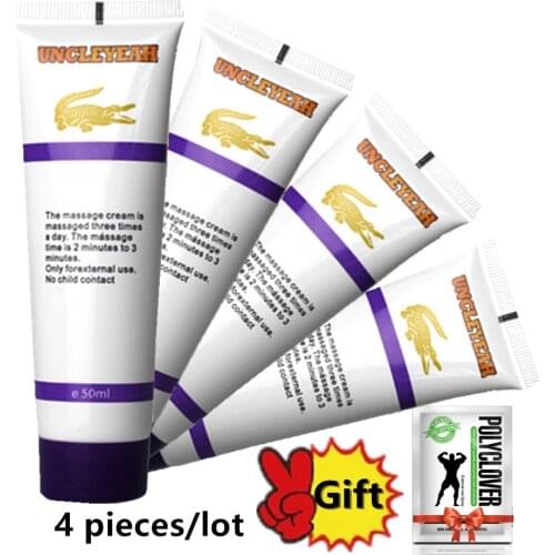 4Pcs Uncle Yeah Herbal Big Dick Penis Enlargement Creams Oil 50ml Thickening Growth Enlarge Pene Extender Mens Penis Enhancers