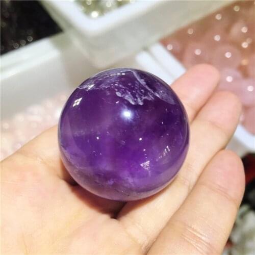 Natural Amethyst ball polishing crystal Sphere Globe Chakra Crystal Reiki Healing Home decoration Crafts