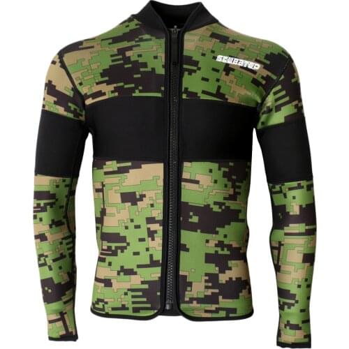 2.5mm Neoprene Scuba Diving Wetsuit Top Snorkeling Surfing Winter Swimming Kayak Jetski Warm Thermal Jacket S-XXL