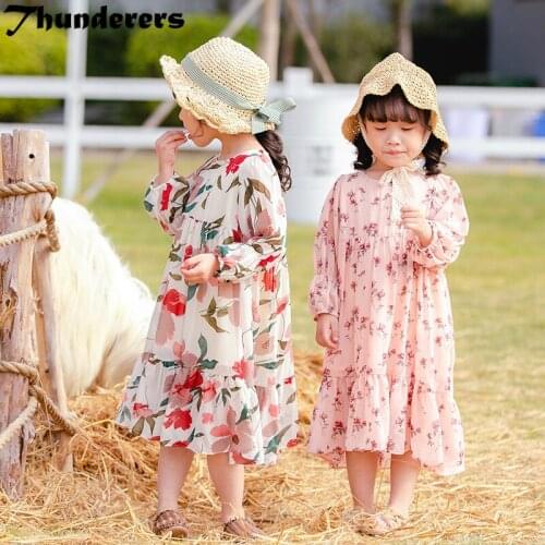 Dress Children Infant Kid Girls Floral Casual Princess Dress Clothes Girls Dress Fashion Hot Sale 2020 New Style Kids Dress