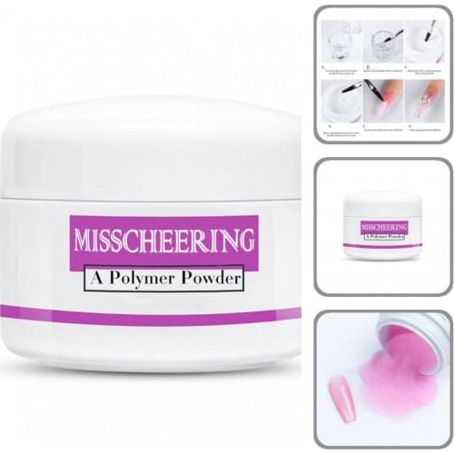 Nail Powder Gentle Delicate Sticking Ornaments Clear Pink White Carving Polymer Nail Powders