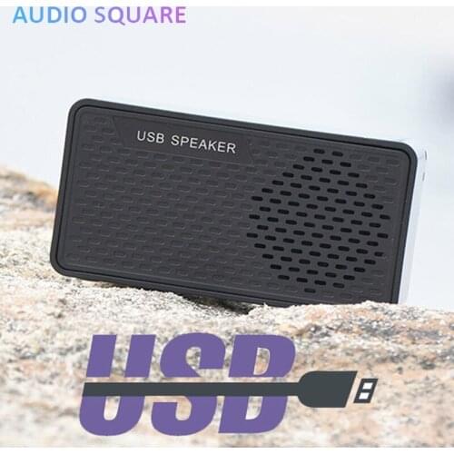 USB Speaker Mini Wired Lounderspeaker Speakerphone Protable for Laptop Computer Desktop with Built-in Decode 3D Stereo Music