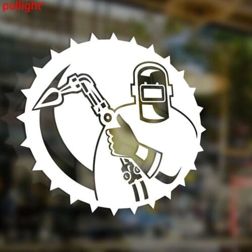 Welder welding mask Helmet Vinyl Stickers Decal Car Auto Glass Bumper Room Wall