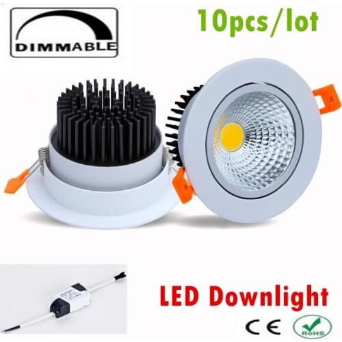 LED Downlight 3W 5W 7W 10W 12W 15W 20W 30W ceiling recessed Lights Dimmable 110V 220V LED Spot Recessed Downlight White house