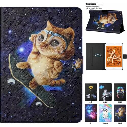 Smart Coque For Apple IPad Mini 1 2 3 4 5 7.9 inch Cartoon PU Leather Fundas Case For iPad Mini 5 4 3 2 1 7.9" Cover