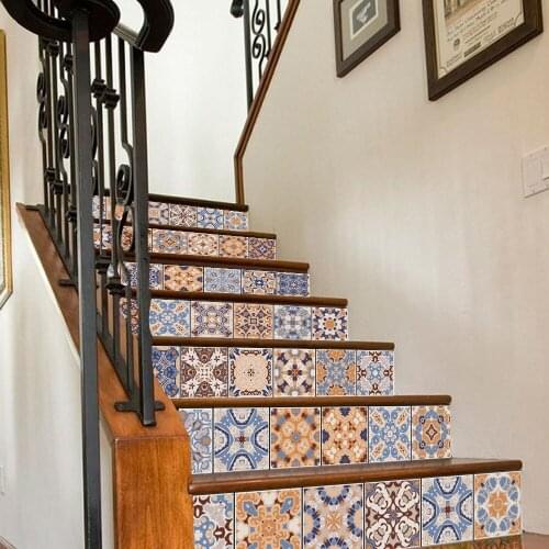 Colomac 3D stereo waterproof stair floor sticker home renovation creative living room wall decor poster decals stairway stickers