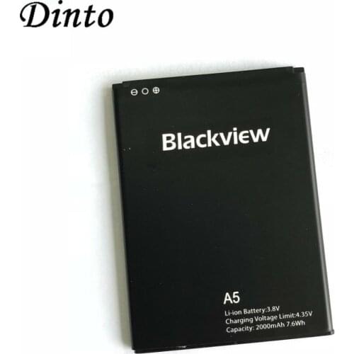 Dinto High Quality 2000mAh Replacement Back up Battery Li-ion Smart Phone Batteries for Blackview A5 Mobile Phone