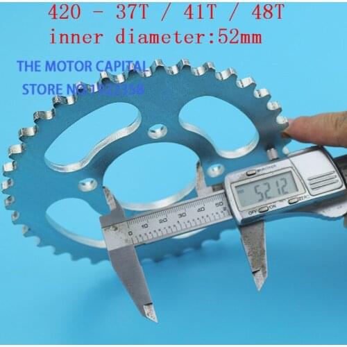 420-37t/41t/48t 52mm tooth Rear Chain Sprocket fit ATV Quad Go Kart Motorcycle