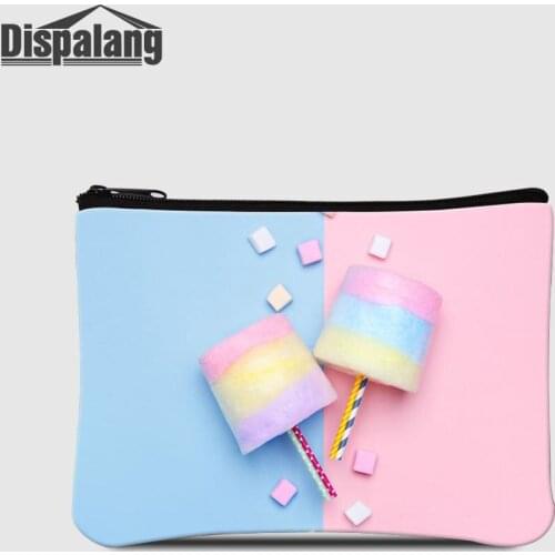 Dispalang Women Mini Coin Purse Marshmallow Candy Small Zipper Wallet For Girls Shopping Money Bag Ladies Outdoor Key Card Pouch