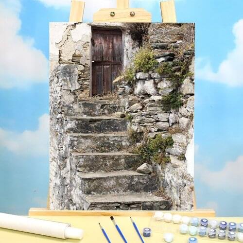 Landscape Scenery DIY Paint By Numbers Package Oil Paints 50*70 Oil Painting Wall Decoration Crafts For Handiwork