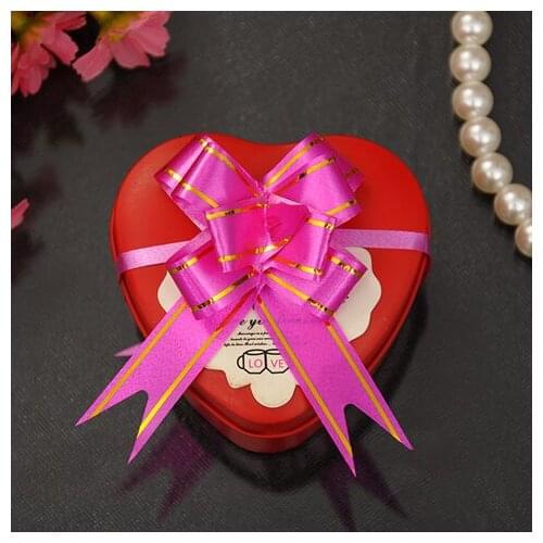 100 Pieces/set Festival Ribbon Lahua Christmas Birthday Party Gift Flowers Easy to Use Pull Into Flowers No Need to Fold E0902