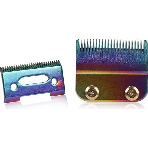 2 Sets Adjustable Clippers Blades, 2 Hole Hair Trimmer Replacement Blade for Wahl 1006, Super Taper #8400