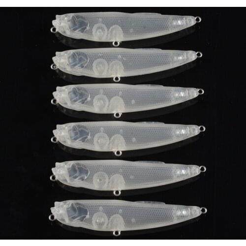2pcs 8.5cm 7g Blank Nude Baits Crank Pencil Minnow Bait Unpainted Lure Bodies Fishing Bait