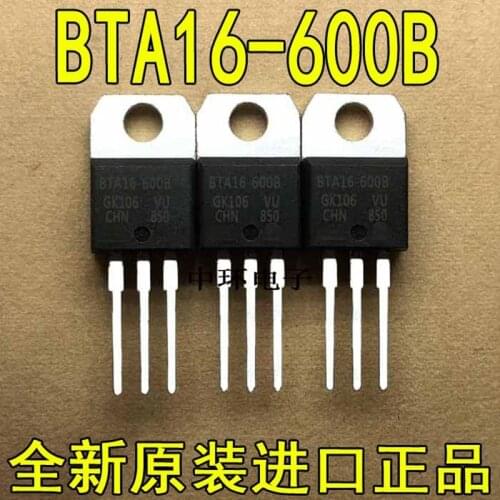 20 PCS BTA16-600B BTA16-600 BTA16 Triacs 16 Amp 600 Volt TO-220 new original